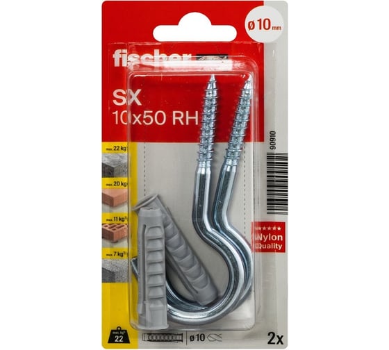 Дюбель с полукольцом Fischer SX 10x50 HV K 90910