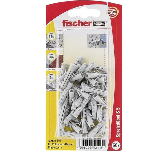Дюбель Fischer S 5 GK 52115