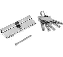 Цилиндровый механизм ТУНДРА, 90 мм, перфор. ключ, 5 ключей, цвет хром 9376700