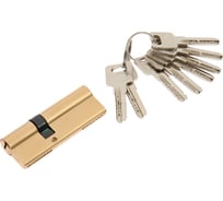 Цилиндровый механизм ТУНДРА для китайской двери, 85 мм, латунь, 7 перф. ключей 9485089