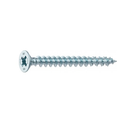 Шуруп Heco -UNIX-PLUS 4,0 x 25 PZ2, потайн.гол., полн.резьба, оцинк. 1000шт. ФАС 15854 1