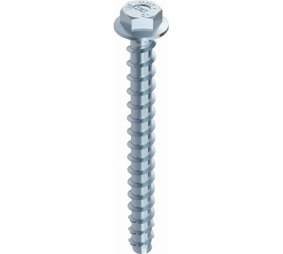 Шуруп по бетону Heco MMS-plus SS 10x 80 с шестигр.гол. и пресс-шайбой SW10 ZN 25шт. ФАС 30087