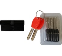 Цилиндровый механизм для китайских дверей Vrata цмп 70 (35/35) латунь, 5 ключей, черный 208246