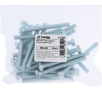 Болт ТУНДРА krep DIN933 М6x60, цинк 30 шт. 7156510