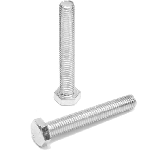 Болт ТУНДРА krep с шестигранной головкой, цинк, DIN933, М12x80 мм, 5 кг 2615066