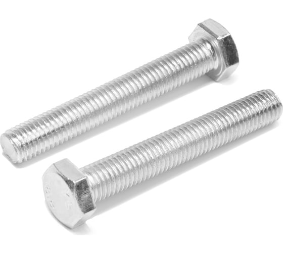 Болт ТУНДРА krep с шестигранной головкой, цинк, DIN933, М12x80 мм, 5 кг 2615066