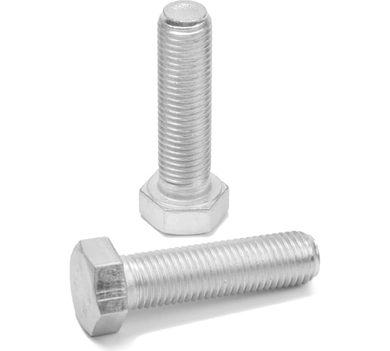 Болт ТУНДРА с шестигранной головкой, цинк, DIN933, М16x60 мм, 1 кг 9901422