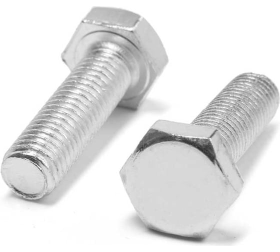 Болт ТУНДРА с шестигранной головкой, цинк, DIN933, М10x35 мм, 1 кг 9561844