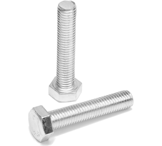 Болт ТУНДРА krep с шестигранной головкой, цинк, DIN933, М12x60 мм, 5 кг 2615064