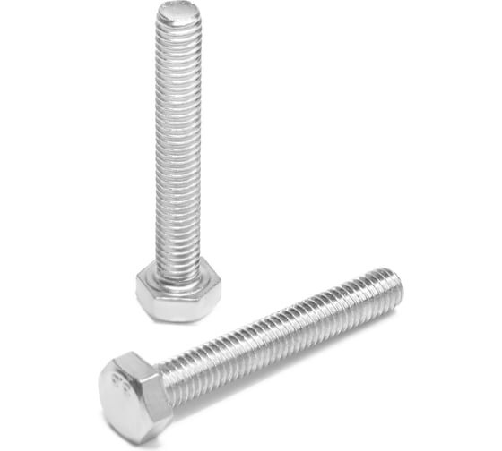 Болт ТУНДРА krep с шестигранной головкой, цинк, DIN933, М6x40 мм, 5 кг 2615042