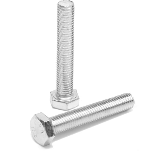 Болт ТУНДРА krep с шестигранной головкой, цинк, DIN933, М12x70 мм, 5 кг 2615065