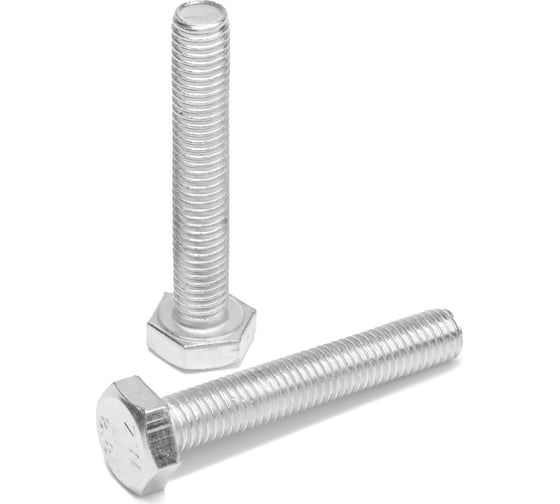 Болт ТУНДРА krep с шестигранной головкой, цинк, DIN933, М10x60 мм, 5 кг 2615058