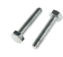 Болт ТУНДРА krep с шестигранной головкой, цинк, DIN933, М10x50 мм, 1 кг 9675424