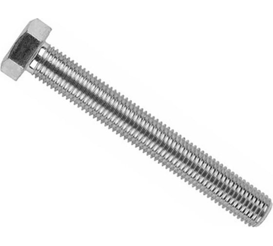 Болт ТУНДРА  с шестигранной головкой, цинк, DIN933, М10x120 мм, 1 кг 9561855