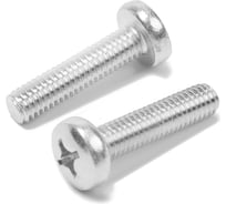 Винт ТУНДРА с полукруглой головкой, цинк, DIN7985, М6x25 мм, 500 шт 9901404