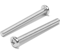 Винт ТУНДРА с полукруглой головкой, цинк, DIN7985, М8x80 мм, 100 шт 9901413