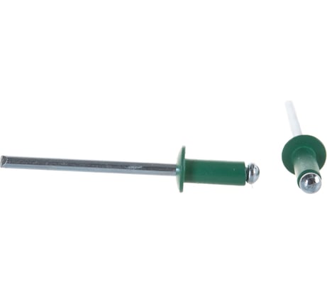 Заклёпка вытяжная зеленая мята (150 шт; 4х10 мм; RAL 6029150) Качественный КРЕПЕЖ 0200507 КЧ