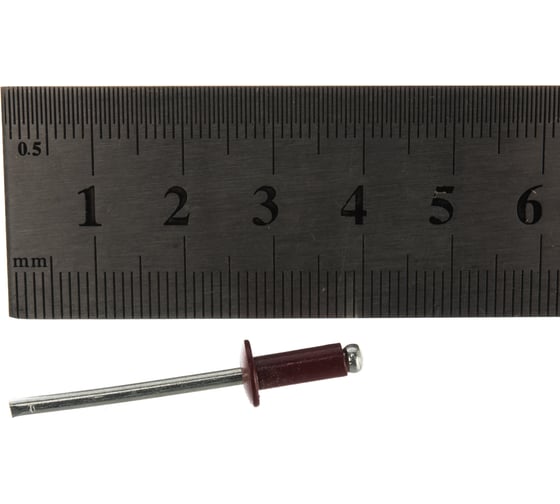 Заклёпка вытяжная красное вино (150 шт; 4х10 мм; RAL 3005150) Качественный КРЕПЕЖ 0200521 КЧ