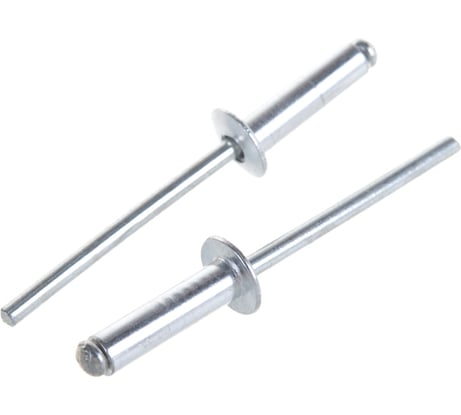 Заклёпка вытяжная алюминий/оцинкованная сталь (140 шт; 4х14 мм) Качественный КРЕПЕЖ 0200695 КЧ