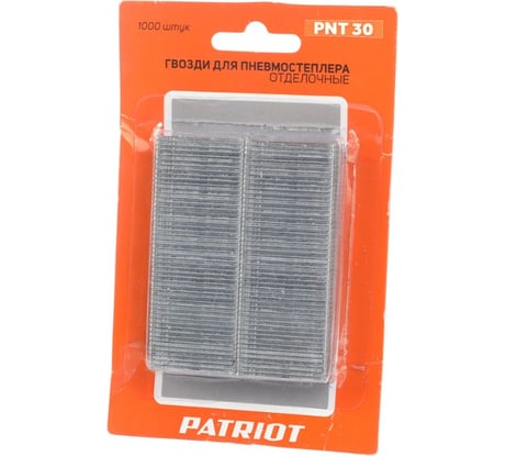 Гвозди отделочные для пневмостеплера, PNT 30 (1.6х1.4 мм, 30 мм, 1000 шт., 16 Тип) PATRIOT 830902150
