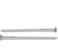 Сантехнический болт глухарь ТУНДРА DIN571, М8x160 мм, 100 шт 9898385