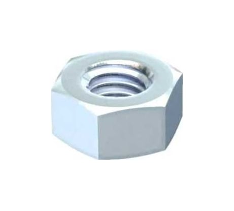 Шестигранная гайка OBO Bettermann DIN934 M12 F, для болтовых соединений, М12х10 мм, сталь, горячий цинк (100 шт/уп) 3400379