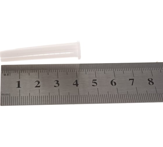 Дюбель-пробка Качественный КРЕПЕЖ белый, 8x45, 120 шт 0500657 КЧ