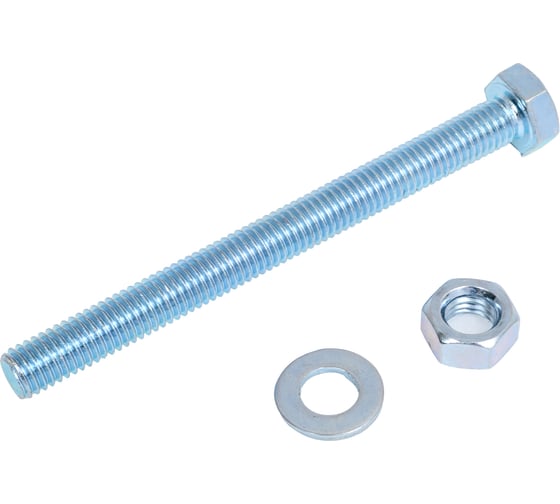 Болт с ш/г полная резьба Качественный КРЕПЕЖ НАБОР DIN 933 8х90 18 шт 0301055 КЧ 1