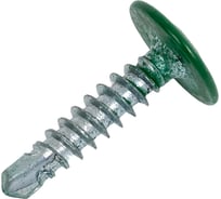 Прессшайба Качественный КРЕПЕЖ 4.2х19 мм, зеленый лист RAL 6002, сверло, 250 шт 0300209 КЧ