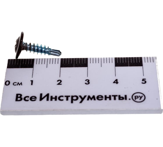 Прессшайба Качественный КРЕПЕЖ 4.2х16 мм, коричневая RAL 8017, сверло, 250 шт 0300217 КЧ