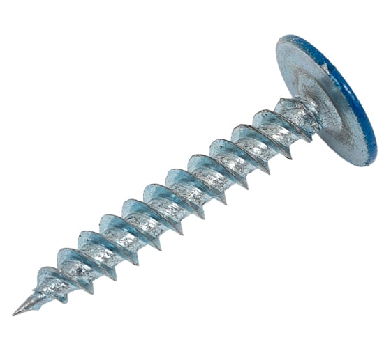 Прессшайба Качественный КРЕПЕЖ 4.2х25 мм, синяя RAL 5005, острая, 160 шт 0200257 КЧ 1