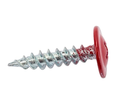 Прессшайба Качественный КРЕПЕЖ 4.2х19 мм, красный рубин RAL 3003, острая, 250 шт 0300249 КЧ