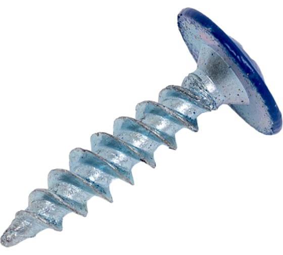 Прессшайба Качественный КРЕПЕЖ 4.2х19 мм, ультрамарин RAL 5002, острая, 250 шт 0301121 КЧ 1