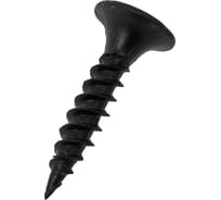 Саморез Качественный КРЕПЕЖ 3.5x19 мм, потай, частая резьба, оксид, 2100 шт 1000389 КЧ