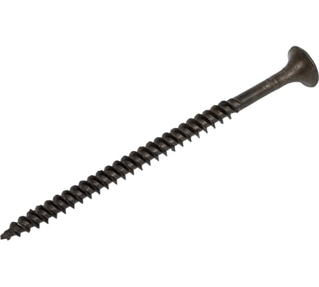 Саморез Качественный КРЕПЕЖ 4.2x64 мм, потай, частая резьба, оксид, 100 шт 0200405 КЧ