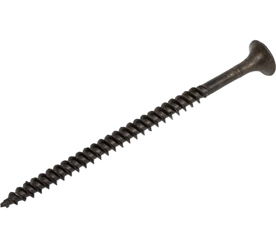 Саморез Качественный КРЕПЕЖ 4.2x64 мм, потай, частая резьба, оксид, 100 шт 0200405 КЧ 1