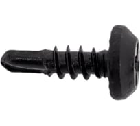 Саморез Качественный КРЕПЕЖ 3.8x11 полуцилиндр, оксид сверло 3.5x11 600 шт 0200069 КЧ