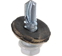 Кровельный саморез Качественный КРЕПЕЖ белый RAL 9003, 5.5х19 мм, 160 шт 0500099 КЧ