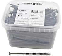 Саморез Качественный КРЕПЕЖ 4.8x89 мм, потай, частая резьба, оксид, 170 шт 0500411 КЧ