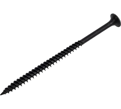 Саморез Качественный КРЕПЕЖ 4.2x76 мм, потай, частая резьба, оксид, 130 шт 0300409 КЧ