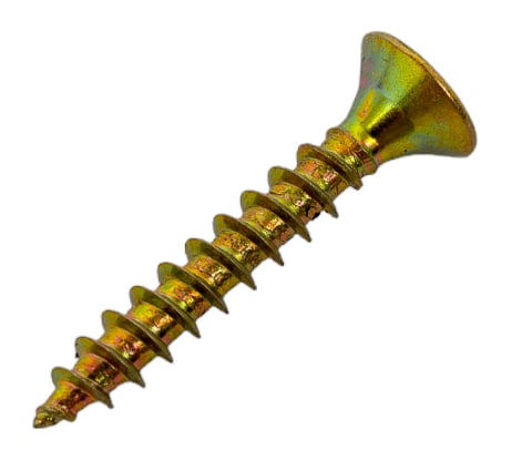 Шуруп Качественный КРЕПЕЖ желтый цинк 3.0x20 600 шт 0300423 КЧ