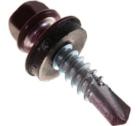 Кровельный саморез крепежная техника красный рубин RAL 3003, 5.5х25 мм, 250 шт 420336 БК