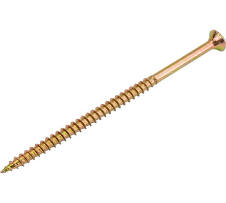 Шуруп крепежная техника жёлтый цинк 6,0x120, 80 шт. 431428 БК