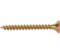 Шуруп Качественный КРЕПЕЖ желтый цинк 5,0x45, 90 шт. 0300503 КЧ