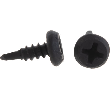 Саморез клоп крепежная техника чёрный сверло 3,8х11, 1000 шт. 430202 БК