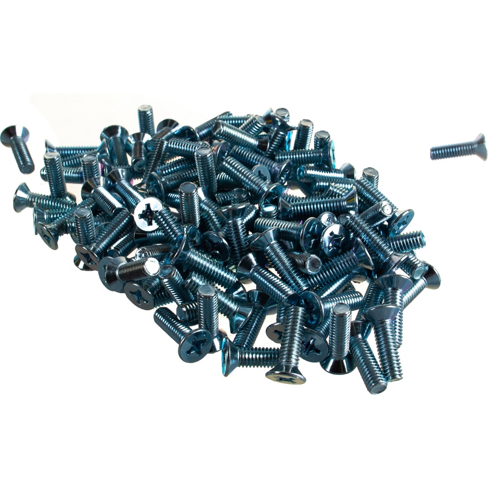 Винт Качественный КРЕПЕЖ потай с метр. резьбой, DIN 965, 6x20, 130 шт ...