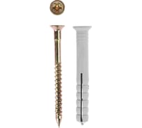 Дюбель-гвоздь Качественный КРЕПЕЖ потайной бортик, 10х100, 50 шт 1000629 КЧ