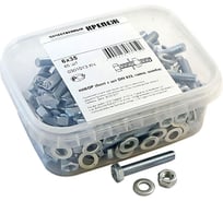 Болт с ш/г полная резьба DIN 933 Качественный КРЕПЕЖ набор 6х35 65 шт 0301013 КЧ