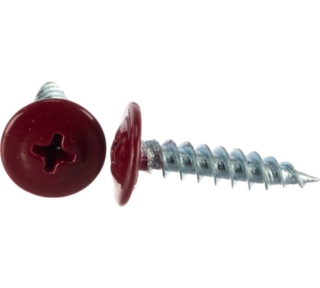 Прессшайба Качественный КРЕПЕЖ 4.2х19 мм, красное вино RAL 3005, острая, 220 шт 0200239 КЧ