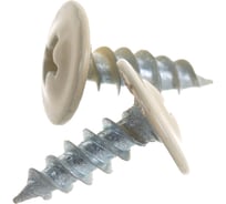 Прессшайба Качественный КРЕПЕЖ 4.2х13 мм, слоновая кость RAL 1014, острая, 300 шт 0200259 КЧ